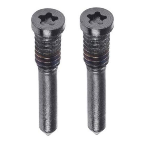 iPHONE 14/14PLUS/14PRO/14PROMAX BOTTOM SCREW 2PCS/SET - Black (Midnight)