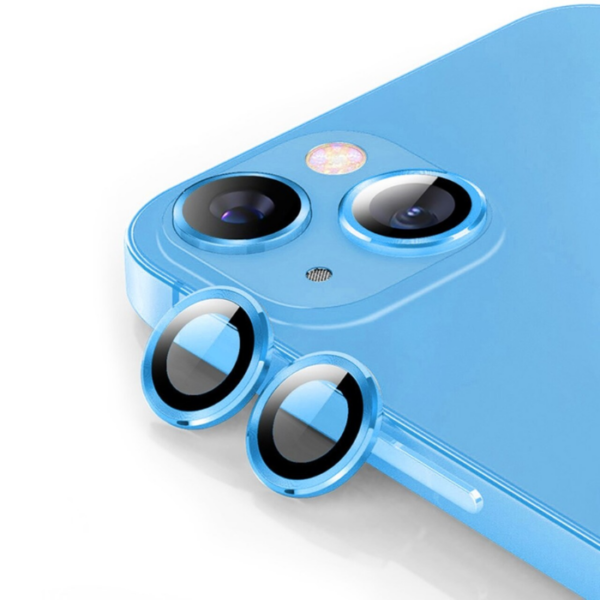 iPhone 14 Plus Camera Lens with Frame -Blue