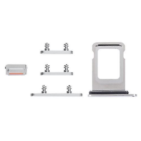 iPhone 14 Pro SIM card holder + Side Keys- Silver