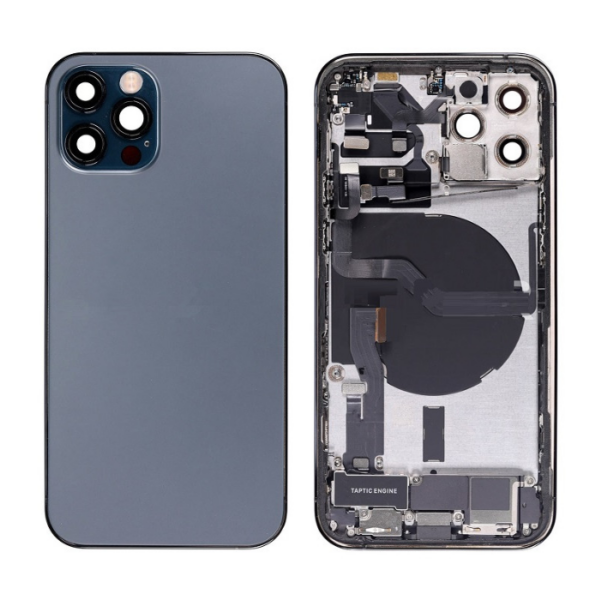 iPhone 12 Pro Housing with Small Parts Pulled Pacific Blue