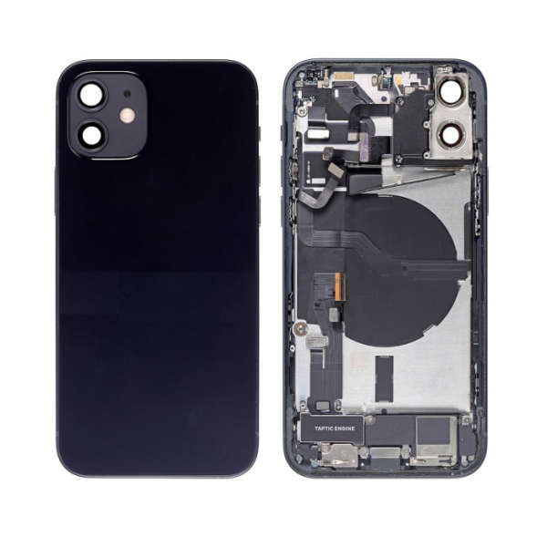 iPhone 12 Mini Housing with Small Parts Original Pulled Black