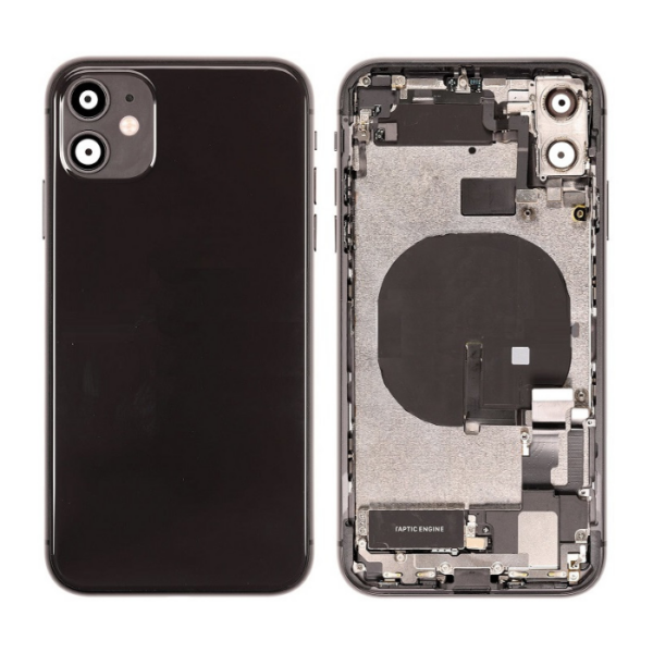 iPhone 11 Housing with small Parts Original Pulled Space Grey