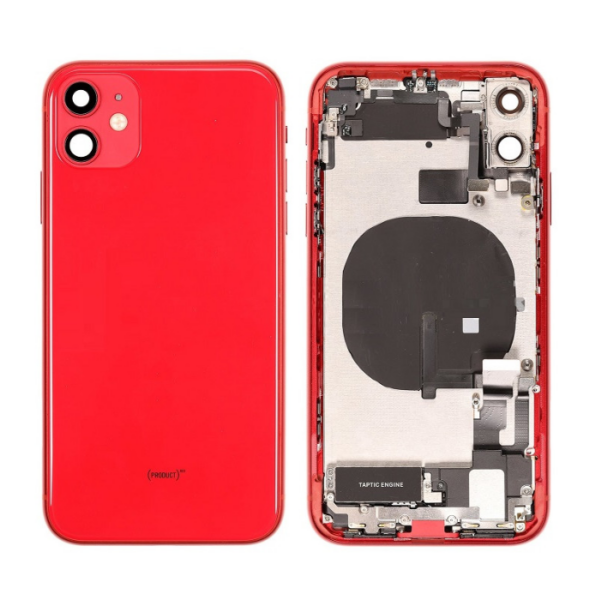 iPhone 11 Housing with small Parts Original Pulled Red