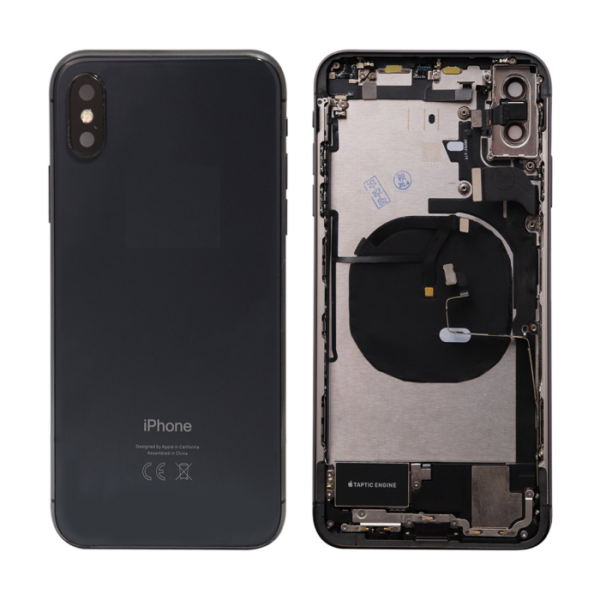 iPhone XS Max Housing with small Parts Original Pulled Space Grey