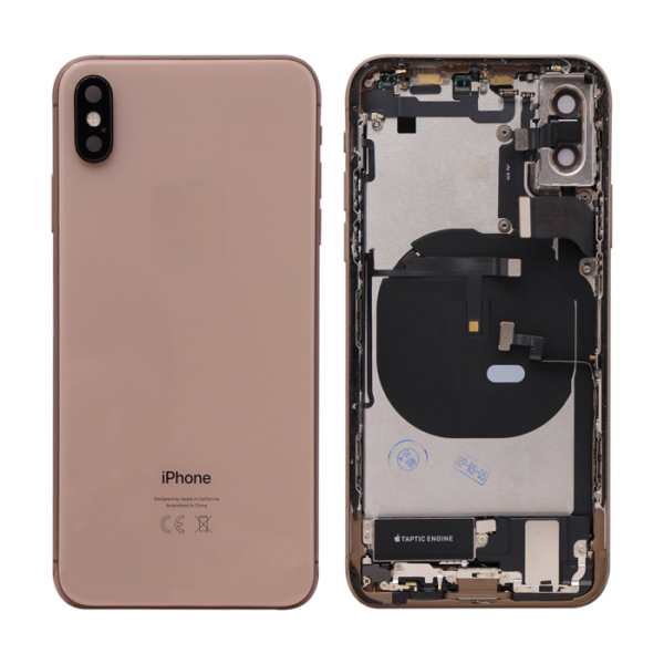 iPhone XS Housing with small Parts Original Pulled Gold