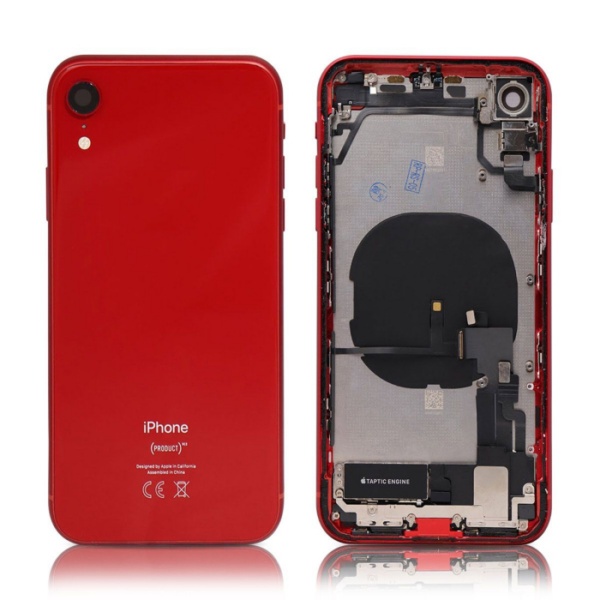 iPhone XR Housing with small Parts Original Pulled Red