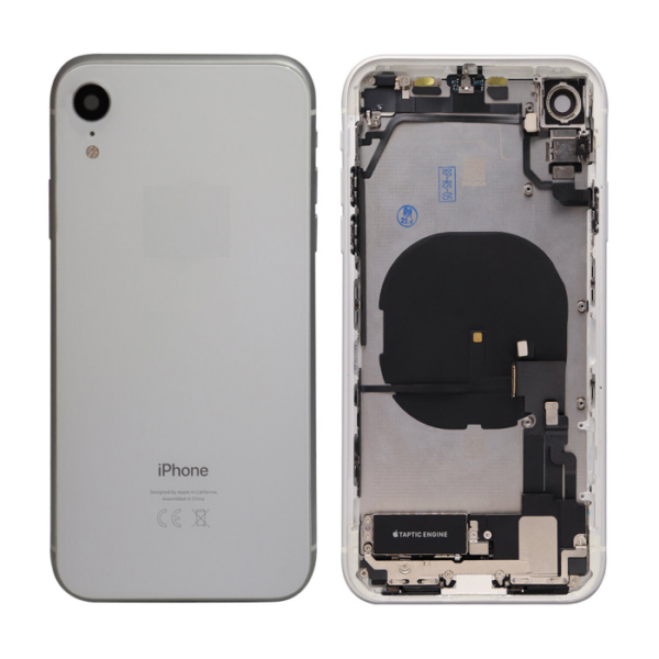 iPhone XR Housing with small Parts Original Pulled White