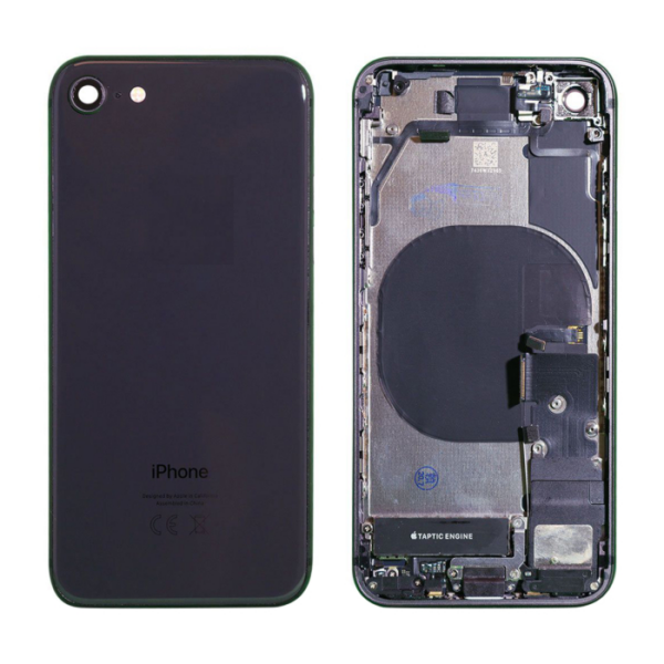 iPhone 8 Housing with small Parts Pulled Black