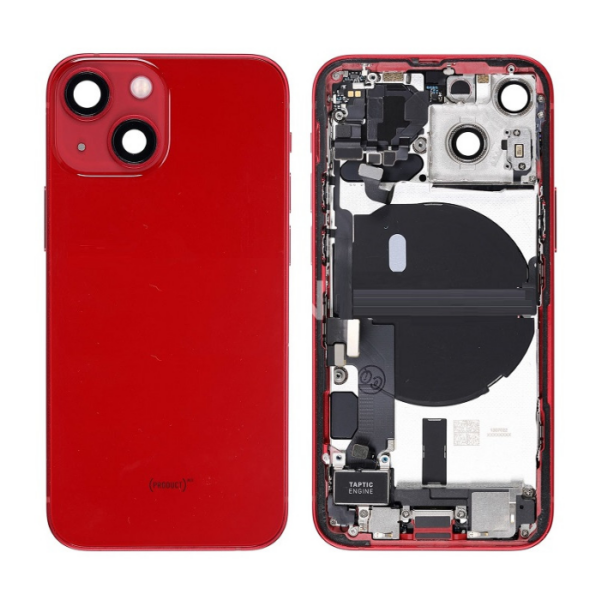 iPhone 13 Mini Housing with small parts Pulled Red