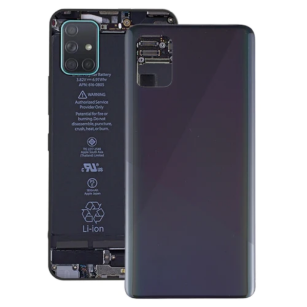 Samsung Galaxy A51Original Battery Back Cover (Black) - Image 2