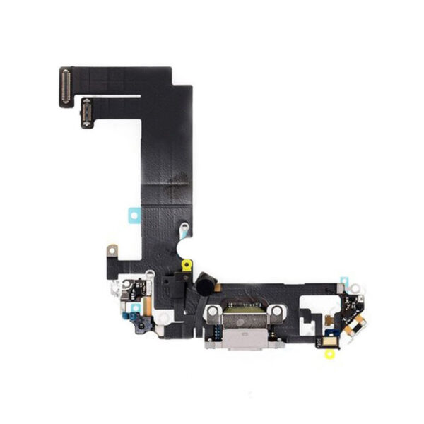 iPhone 12 mini Charging Port & Microphone Flex Cable Pulled Silver