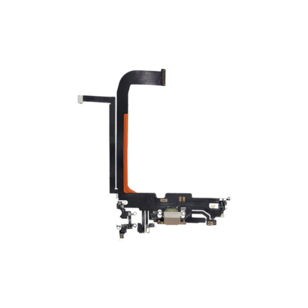 iPhone 13 Pro Max Charging Port & Microphone flex Cable Gold