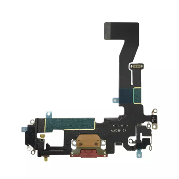 iPhone 12 Charging Port & Microphone Flex Cable Red