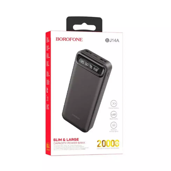 Borofone BJ14A Freeway Powerbank 20000mAh - Black