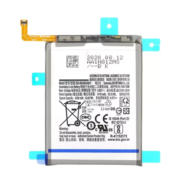 Samsung Note 20 Battery Original Capacity