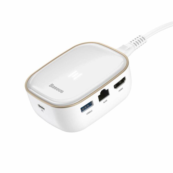 Baseus Type-C HUB AC Multi-function Charger - White - Image 4