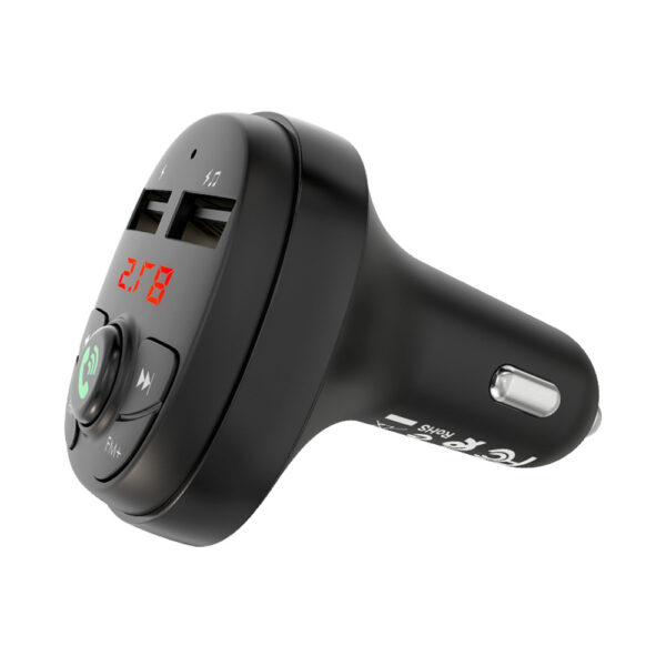 Blue Power Wireless Car FM Transmitter BC26 Music Joy - Black - Image 5