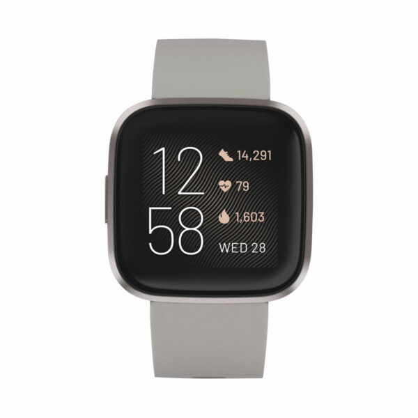 Fitbit Versa 2 Smartwatch Stone/Mist Grey (Bargain) - Image 2