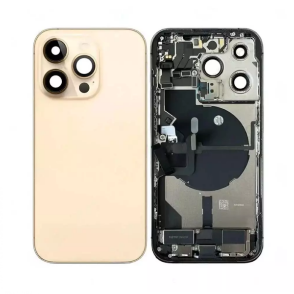 iPhone 14 Pro Housing with small parts Original Pulled - Gold