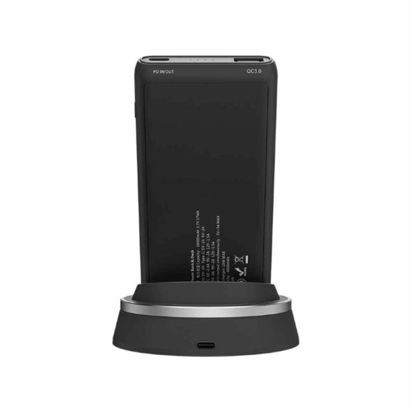 Nillkin PowerMount Fast Wireless Charger Power Bank & Dock 10000 mAh Grey