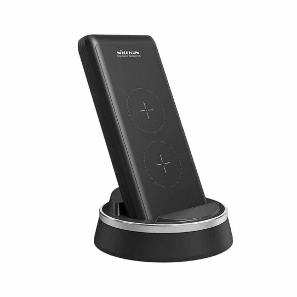 Nillkin PowerMount Fast Wireless Charger Power Bank & Dock 10000 mAh Grey