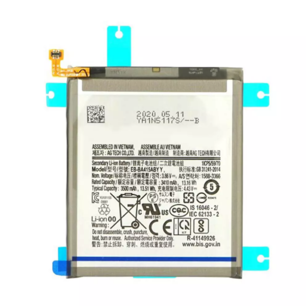 Samsung Galaxy A41 Battery Original Capacity