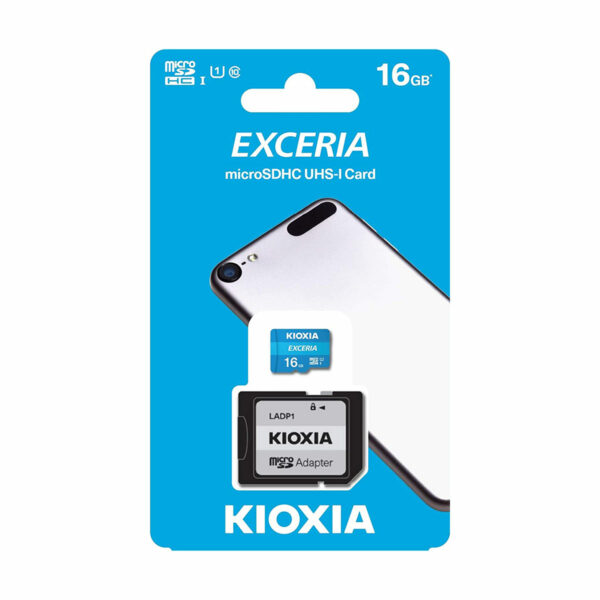 Kioxia Exceria 16GB MicroSDHC 100MB/s Memory Card Blue