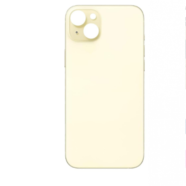 iPhone 15 Back Glass -Pre-Installed Adhesive (Yellow)