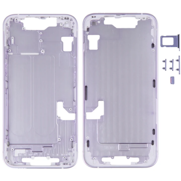 iPhone 14 Middle Frame with Side Keys (Purple)