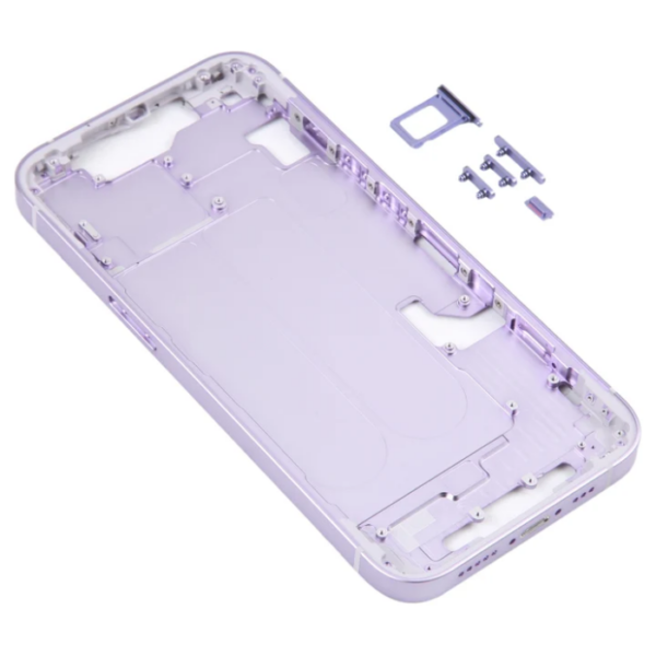 iPhone 14 Middle Frame with Side Keys (Purple)