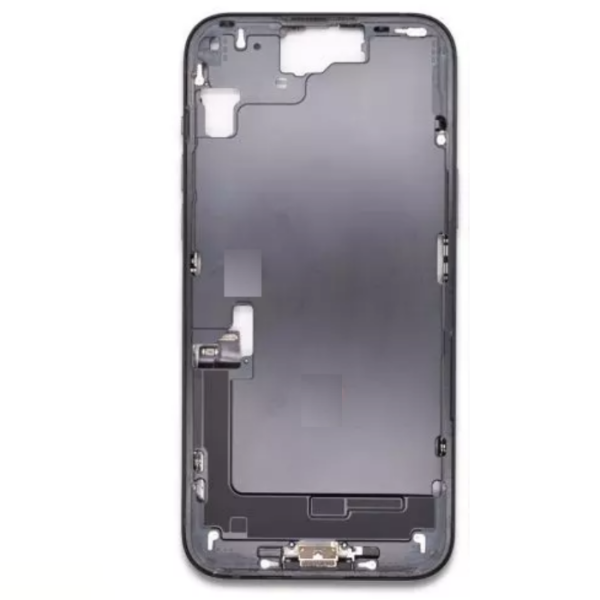 iPhone 15 Midframe with small parts Pulled Black