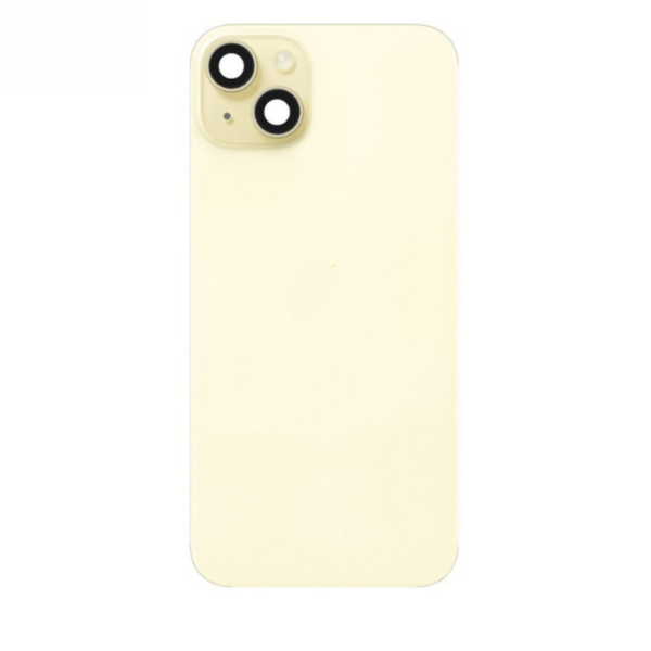 iPhone 15 Plus Back Glass With Small Parts Pulled – Yellow